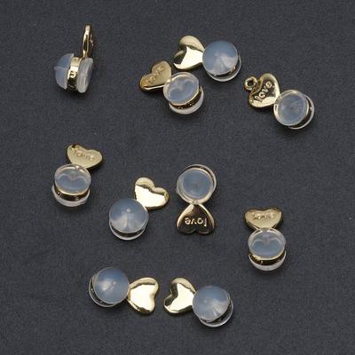 10Pcs Heart Love Magic Earring Lifters Earring Lifts Backs Adjustable  Earring Nuts Ear Lobe