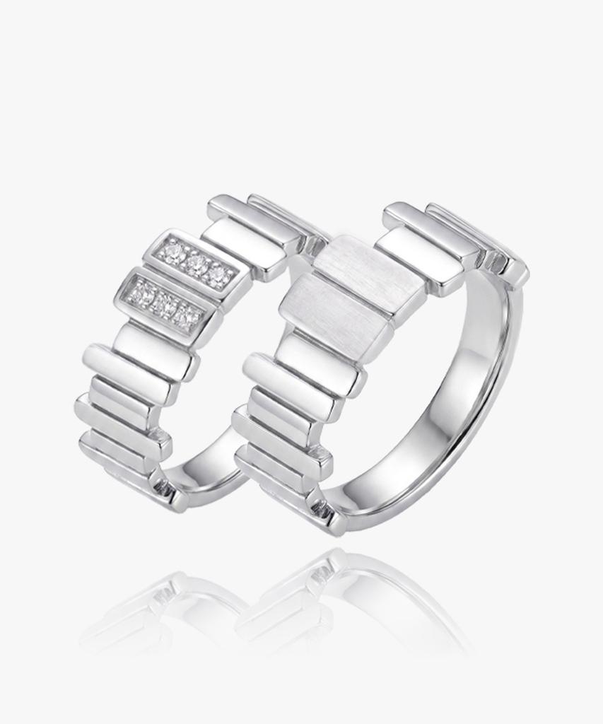 Helene Jewelry Silver 925 Ingis-On Couple Rings Silver Rings