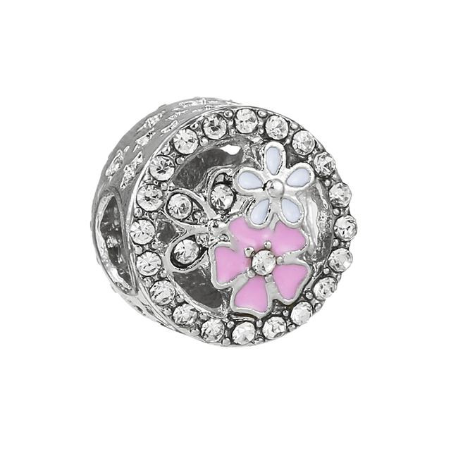 2pcs /Lot 2022 New Trend Silver Plated Beads Cartoon Dangle Charms Fit Original Brand Bracelets Necklaces For Women Diy Jewelry