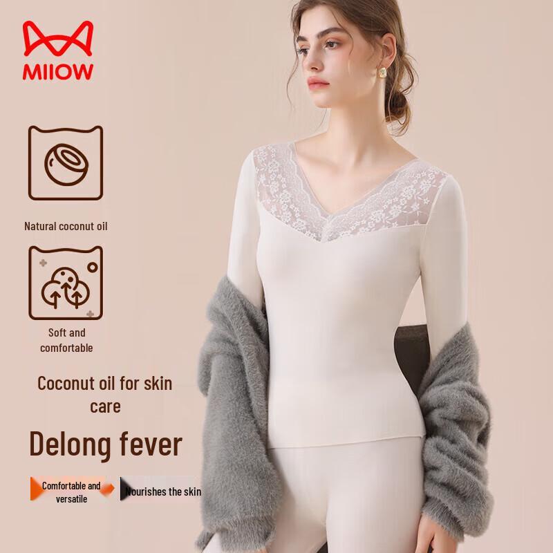 

Женский термотоп Mao Ren с кружевным V-образным вырезом M 160/85