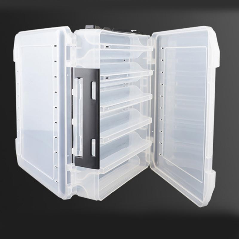 Double Side Tackle Carrying Case Large Clear Fishing Lures Storage Waterproof