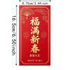 6pcs Thick Cardboard Chinese Money Packets Gold Stamping Spring Festival Hongbao  Birthday Blessing
