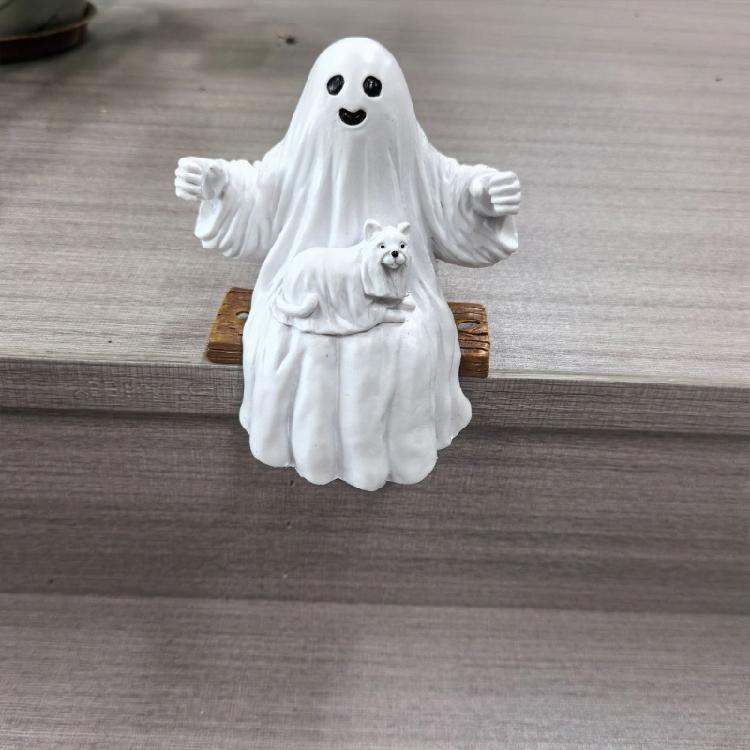 Halloween Resin Specters Swinging Charm Resin Swing Specters Figure Halloween Hanging Decors for Kids Family Enjoyment