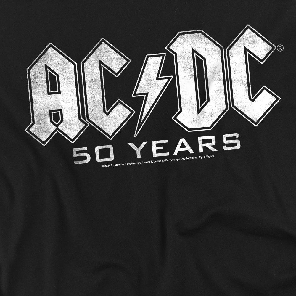 AC/DC Mens 50 Years Logo T-Shirt