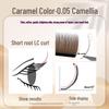 0.05 Caramel Brown Fox-like Eyelash Extensions - Matte, Soft, No-Root Shedding, Chinese-Style, Salon-Quality Camellia Lash
