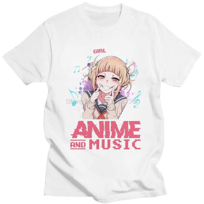 Male A Girl Who Loves Anime Music Himiko Toga Graphic T Shirt New Tshirt TShirt Cotton Tees Streetwear Oversize Mens Clothing