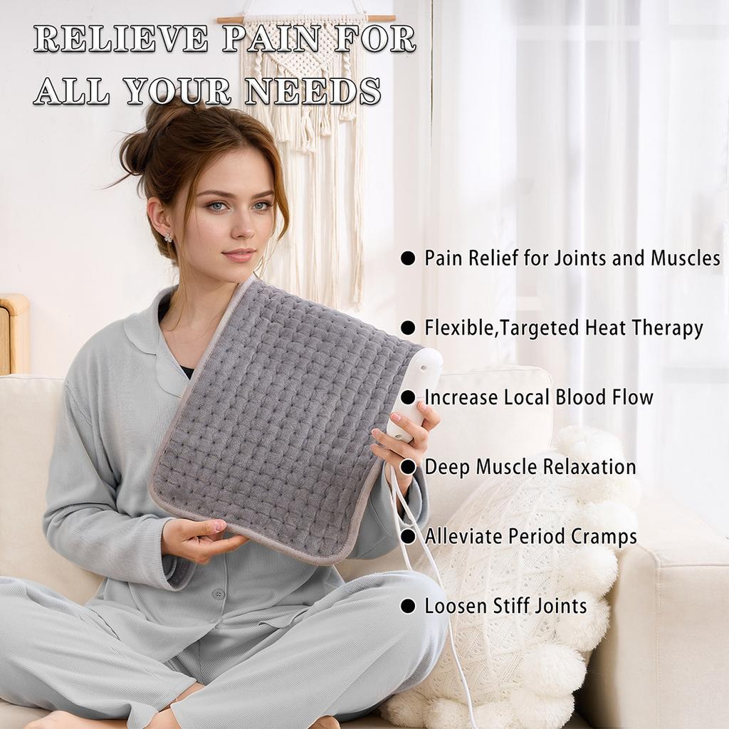 Multifunctional Electric Heating Mat, 9 Adjustable Heat Levels, 4 Auto-Off Timers