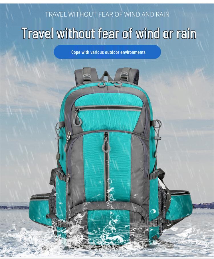 Large Capacity 50L Water Repellent Double Shoulder Mountaineering Backpack for Outdoor Sports and Travel