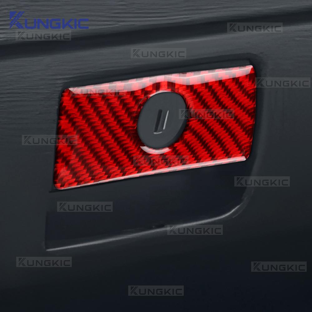 For Scion tC 2005 2006 2007 2008 2009 2010 Real Soft Carbon Fiber Sticker LHD RHD Car Co-Pilot Glove Box Switch Interior Trim