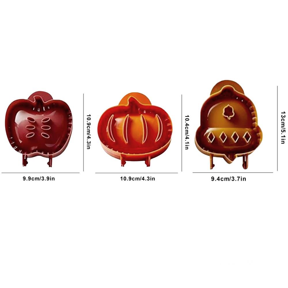 Fall Mini Hand Pie Molds Dough Presser Tools Halloween Christmas Pocket Pie Mould Apple Pumpkin and Acorn Shape Baking Tools