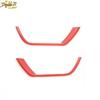Fit For Jeep Compass 2017- ABS Red Front Fog Light Lamp Strip Cover Trim 2PC