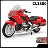 1:9 Honda Gold Wing Tour GL1800 Alloy Die Cast Motorcycle Model Vehicle Collection Sound and Light Off Road Autocycle Toys Car ahx256
