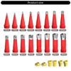 Complete Caulking Nozzle Tip Set 16Nozzles 6Bases AntiRust Tool For Perfect Kitchen Bathroom Wall Joint Finishing