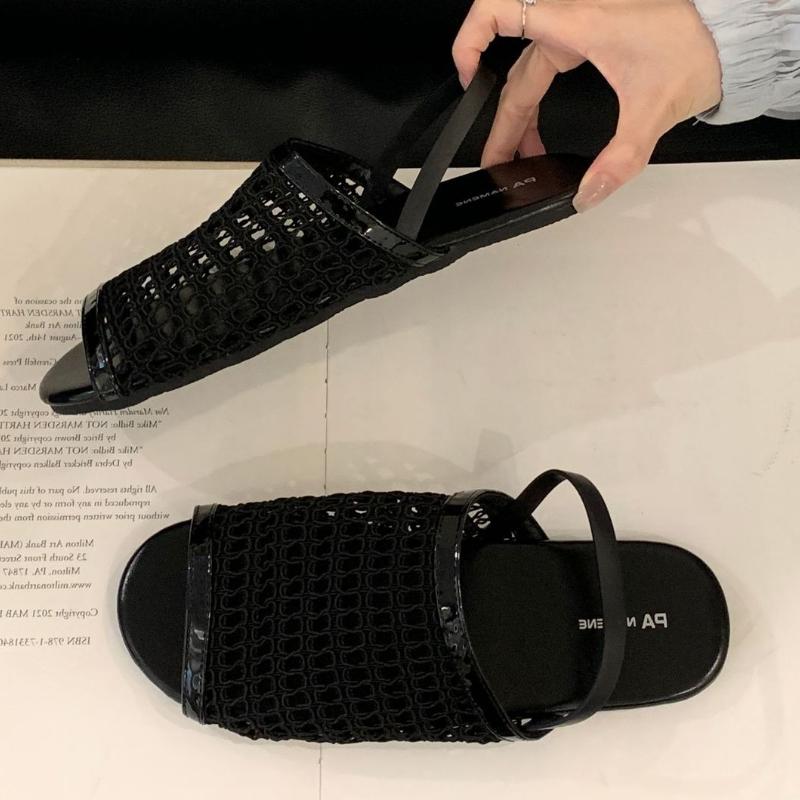Fashion Fashion Hollow Woven Flat Sandals Women Sexy Open Toe Brand Designer Shoes Comfortable Non-Slip Beach Sandals Sandalias De Mujer