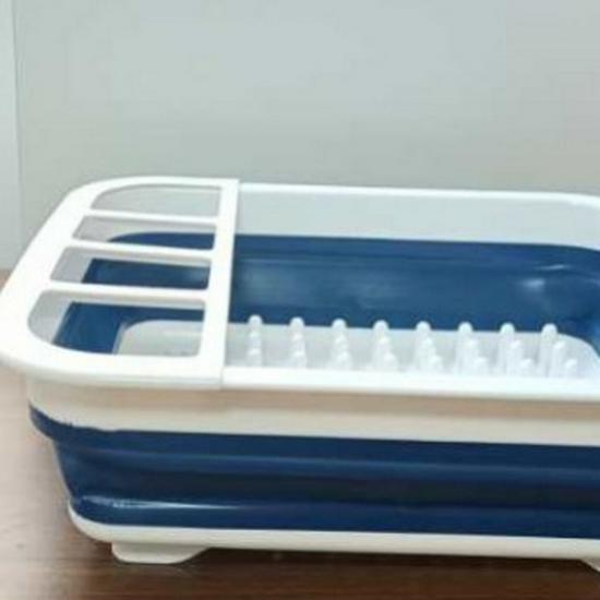Multifunctional Foldable Drain Basket Rack for Household Tableware Storage