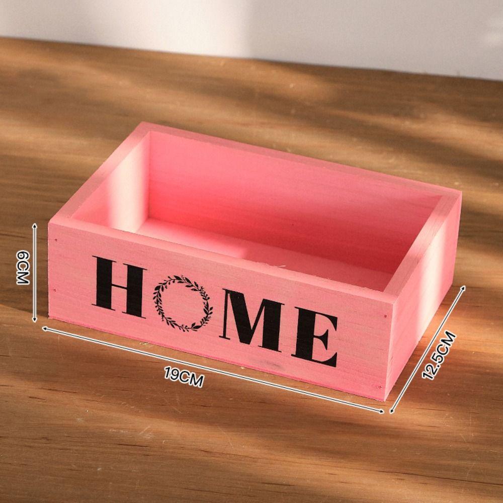High Quality Creative Flowerpot Rectangle Vintage Succulent Boxes Natural Wooden Decor Pots