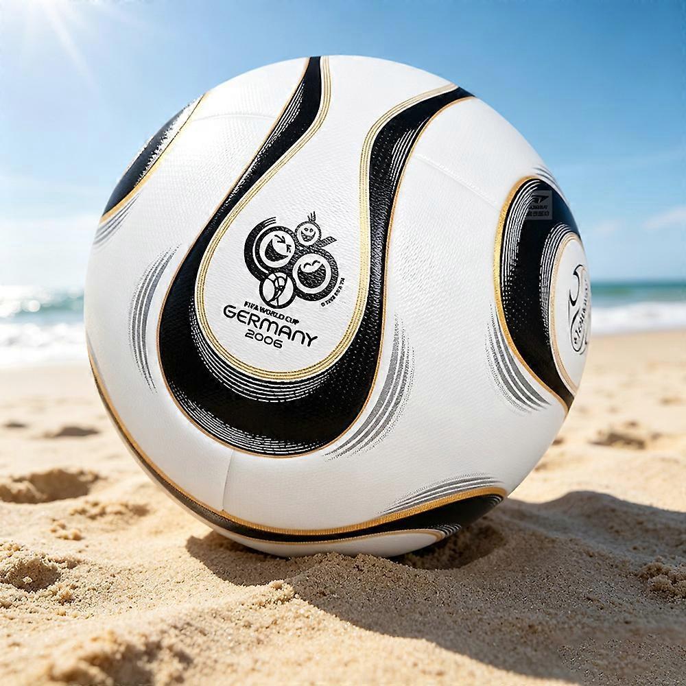 2006 Germany Black World Cup Soccer Ball for Training and as a Gift