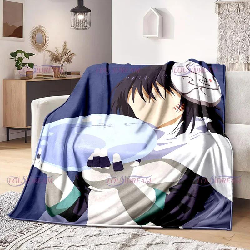 That Time I Got Reincarnated As A Slime Blankets Anime Cartoon Rimuru Tempest Blankets Home Flannel Blanket Sofa Throw Blanket
