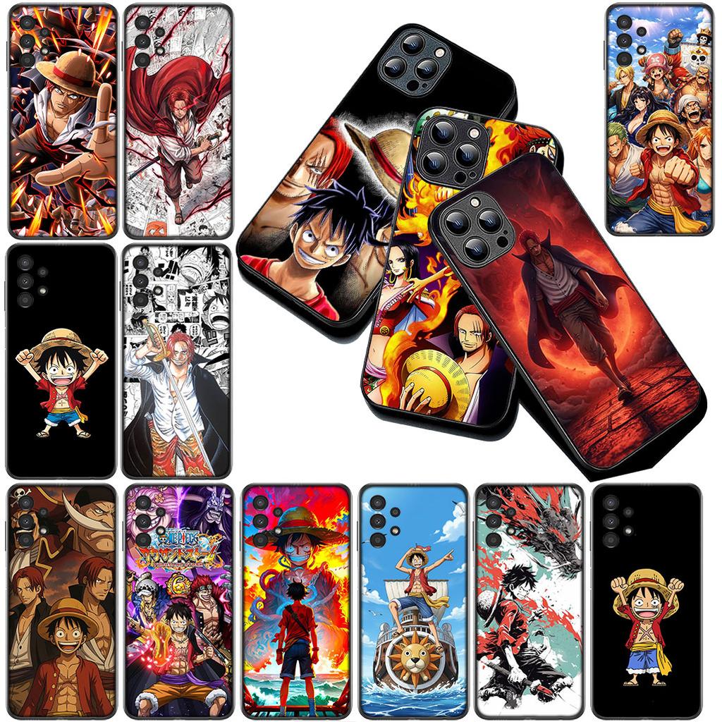 Casing for Apple iPhone 17 Pro XS Max Air 6 7 8 Plus 5 + SE 2022 SE2 16E Phone Cover Soft Case Red Hair One Pieces Luffy Shanks