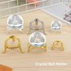 Gift Photography Props Home Office Decor Crystal Ball Holder Glass Sphere Base Metal Display Stand Egg Support