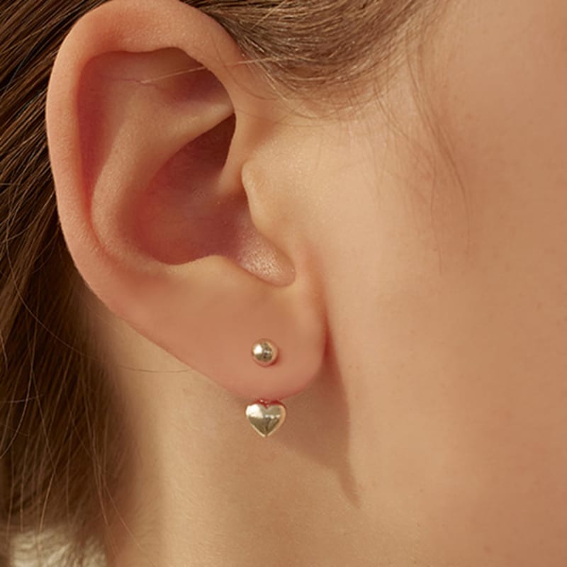 Lewe Two-way Mini Heart Earring