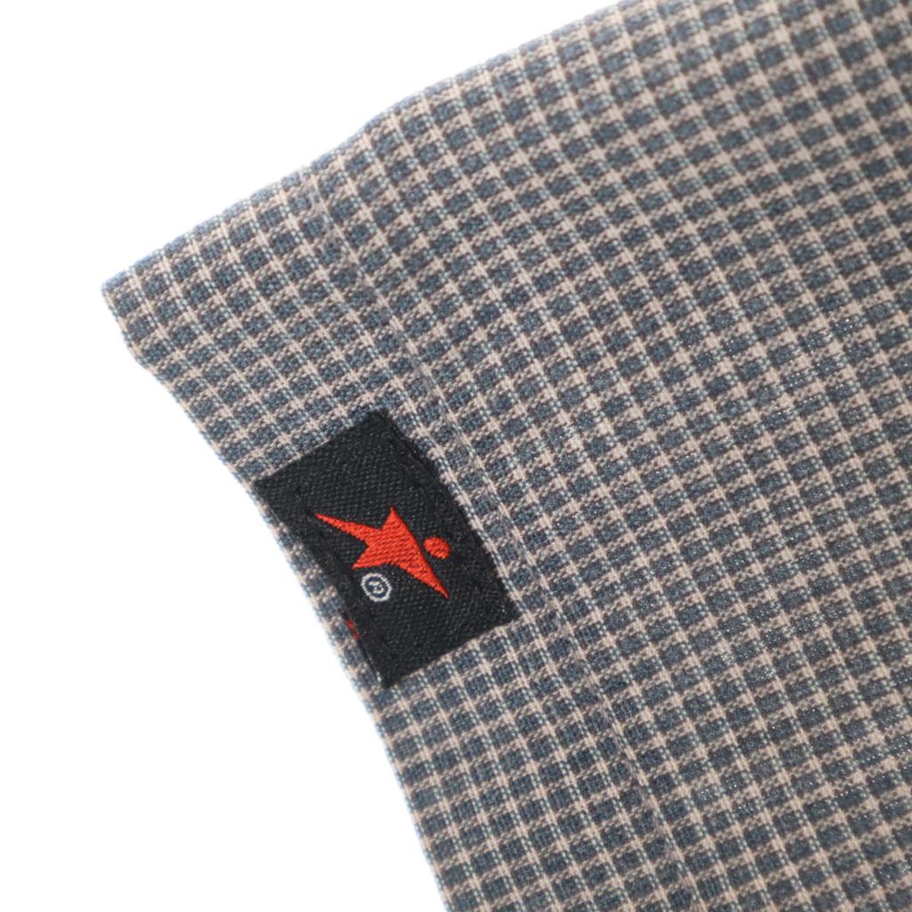 ARAMARK check Short sleeve shirt XL Gray Men's Used