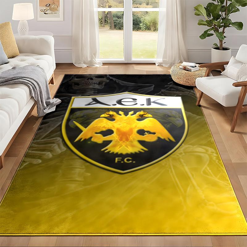 AEK Athens Carpet Door Mat for Living Room or Bedroom Protective Mat Under Chair Office Decoration Christmas Gift Birthday Present