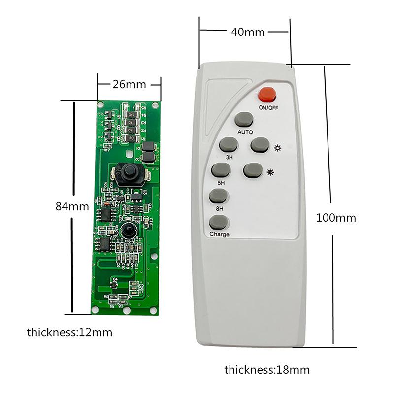 Automatic Control Lamp Board With Remote Control Solar Led Driver Board Multi-Function Practical Creative Human Body Induction