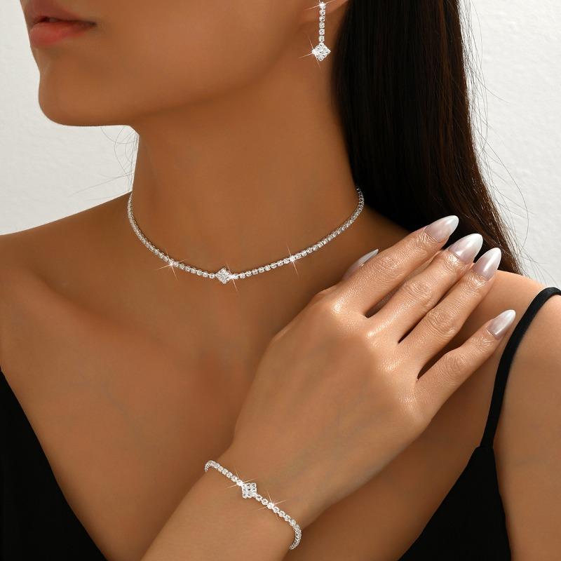 Fashionable New Limited-edition Unique High-end Versatile Claw Chain Necklace, Earrings and Bracelet