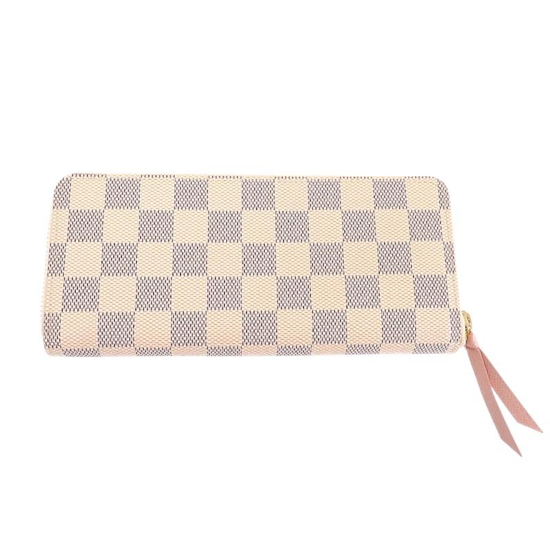 Louis Vuitton N61264 Purse White Damier Azur Canvas Women