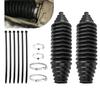 1/12Pcs Gear And Rack Silicone Cover With Clamps Universal Steering Tie Rod Dust Cover Kit Waterproof And Dustproof