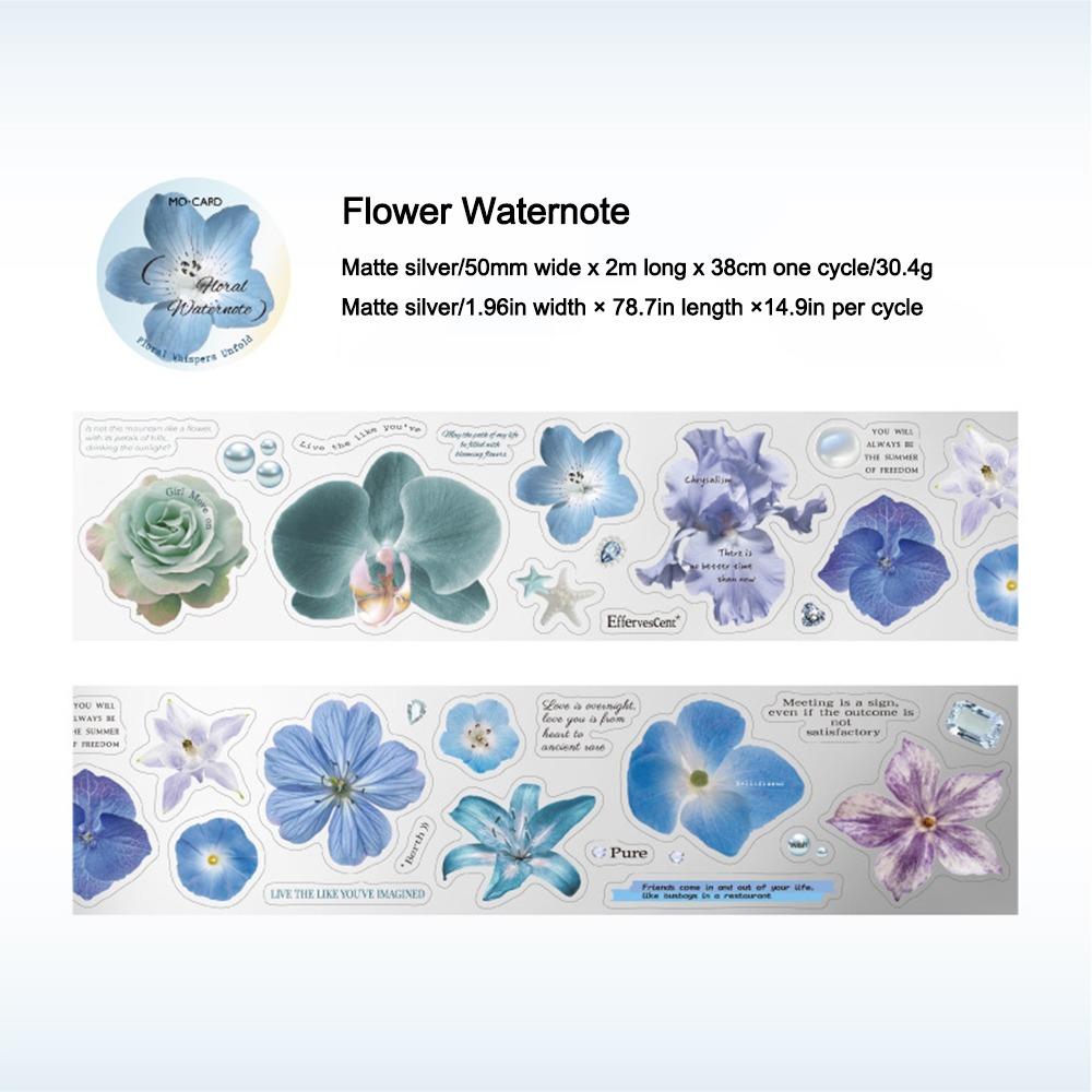 

Adhesive Backing Japanese Masking Flower Design Scrapbooking Stickers New Washi Tape shuisehuaji