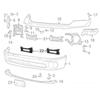 OEM 68196982AA Front Tow Hook Cover for Select Model Automotive Front Bumper Tow Hook Bezel Decoration