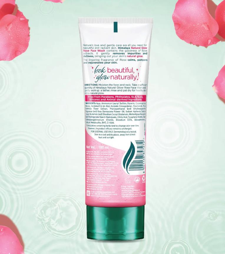 Himalaya Natural Glow Rose Face Wash 50ml