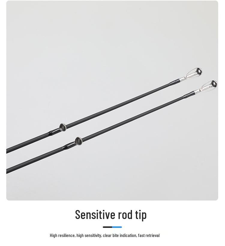 Cross Carbon Ultra-Light Sea Fishing Rod with Hollow Joint, Gun/Straight Handles, M/MH Action