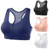 Women's Underwear Front Zipper Yoga Sports Bra Hollow Mesh Breathable Hole Large Size Without Steel Ring Sports Bra
