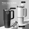 AABAO1 Car Logo Thermos Cup High Quality Insulated Thermos Double Wall Thermal Iced Travel Cup For Volvo V50 S60 S90 S80L EX30 V40 XC90