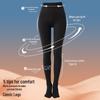 Gray Velvet-Enhanced Pantyhose for Autumn/Winter: Black Slimming and Gray Cotton Leggings