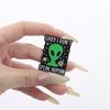 ET Alien Enamel Pin UFO We Come To Party Save A Horse Ride A Cow Funny Cowboy Western Brooches Lapel Backpack Badge Jewelry Gift