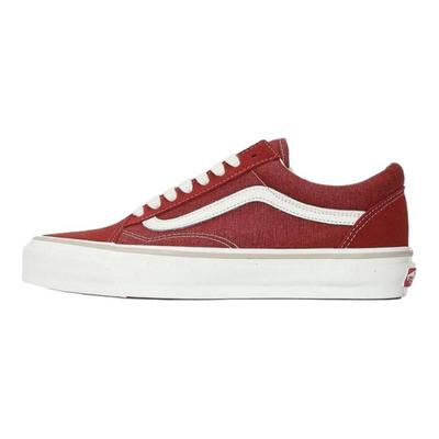 Old Skool Confortable Doux Durable Baskets de Skate Basses Unisexe Rouge VN000CY2DKR