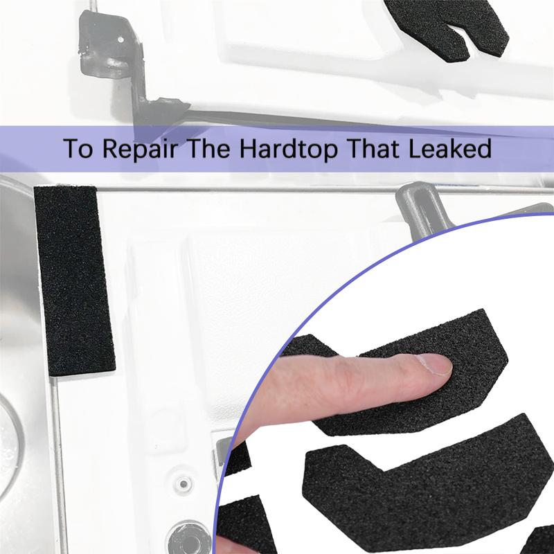 Hard Top Water Leak Seal Kit Water Rain Diverter Gutter Extension for Jeep Wrangler JK 2007-2018 Leak Fix Parts Car Accessories