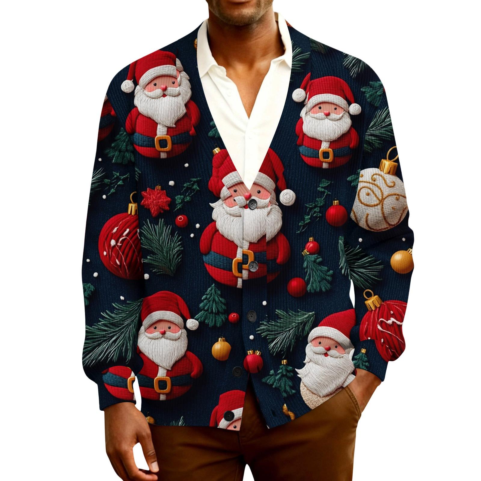 

Мужской кардиган с длинным рукавом, рубчатой вязки XL