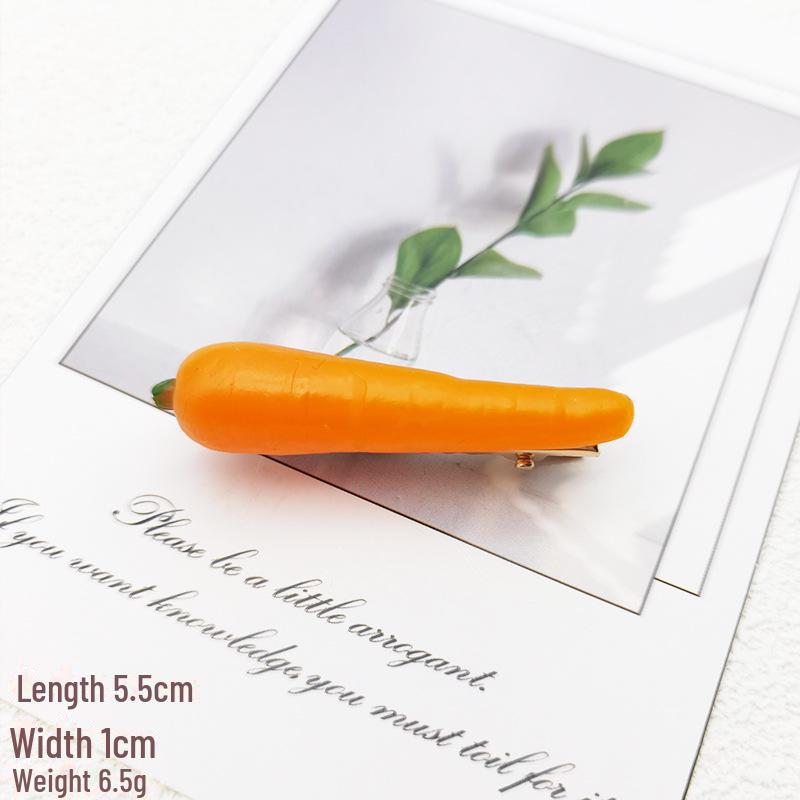 

Смешная креативная заколка для волос в виде зеленого лука - милая имитация еды для игр с головным убором