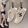 Sneakers Women's Spring 2025 New Fashion Trendy with Waffles Ins Trendy Casual Platform Dad Shoes