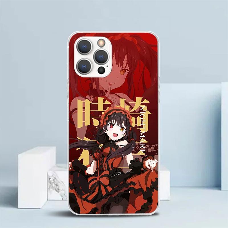 

Date A Live Токисаки Куруми Мягкий чехол для iPhone 16 17 Air 15 14 Pro Max 16E Чехол для телефона 13 Mini 12 11 7 SE 8 Печатный рисунок Подходящий iPhone 14 Pro Max