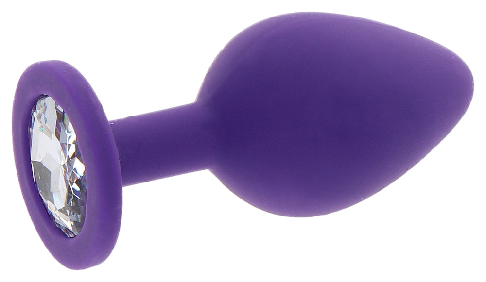 Jeweled Diamond Booty Plug L 9 X 4cm Purple - ANAL PLAY TOYJOY - Anal Jewelry