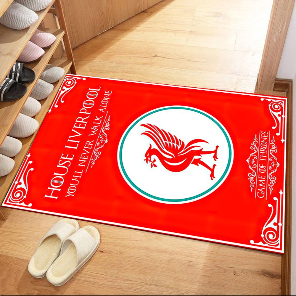 Liverpool Football Club Floor Mat Perfect For Study Room Dormitory Kitchen Entryway Antislip Carpet Decorate Offices Birthdaychristmas Gift