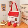 Portable Insulated Tote Bag Small Food Thermal Handbag Snack Bag Cartoon Lunch Bag  Women