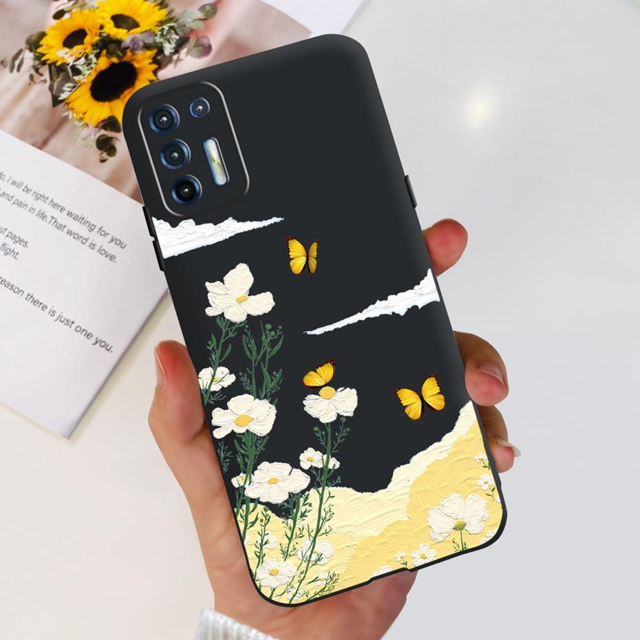 För Motorola Moto G9 Plus Fodral Mode Design Mjukt TPU-skydd För Motorola Moto G9 Power MOTO G9Plus Svart Silikonstötfångare