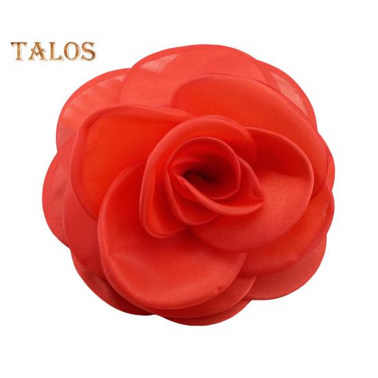 

Формальный случай корсаж во французском стиле большая камелия сетчатая ткань невеста жених свадебная брошь выпускной вечер банкетное платье костюм пальто брошь одежда DIY 19cm красный